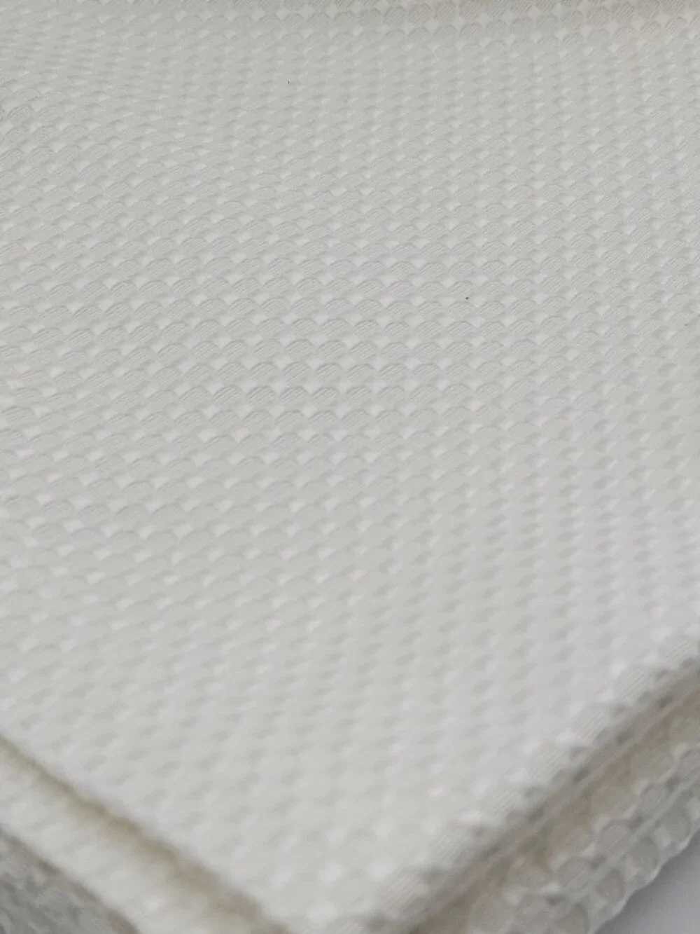 Waterford White Woven Geometric Square Napkins 5-ct Cotton/Polyester Sq. 20x20